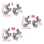 Treeling Gói 100 Tấm Lót Thép Không Gỉ Chốt Cho Sân Thượng Bảng Ẩn T Kẹp Hệ Thống Cố Định Bằng Ốc Vít