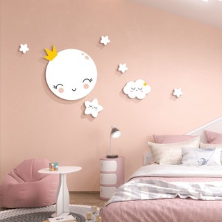 Phòng Trẻ Em Trang Trí Tường Bố Trí Dán Tường Ấm Áp Cô Gái Dễ Thương Phòng Ngủ Đầu Giường Ba Chiều Bao Xấu Xí Sáng Tạo Miếng Dán JJFYT