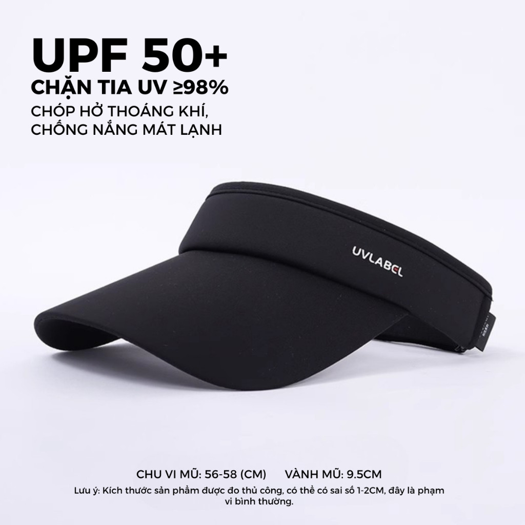 Mũ Lưỡi Trai Nửa Đầu Nam Nữ - Dáng Thể Thao Đa Năng, Chống Tia UV, Thích Hợp Chạy Bộ, Đạp Xe, Tennis