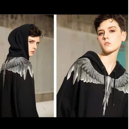 Áo Hoodie Burlon Cánh Đại Bàng Xám KCloset Áo Nỉ Dày Dặn Dáng Rộng Nam Nữ NA940