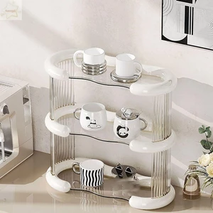 Kệ Hàng Hóa AWNGD, Giá Để Đồ Tấm Lót Cao Su Chống Trơn Trượt Xếp Lớp, Dung Tích Chịu Lực Tốt Đơn Giản Dung Tích Lớn Bền Kệ Trang Điểm Đánh Dấu Cốc