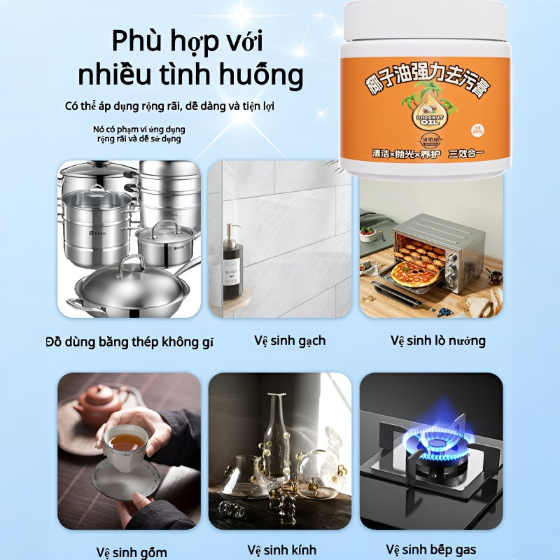 Chất Lượng ✨Chấtẩy Rửa Đa Năng Từ Dầu Dừa/Kem Tẩy Đa Năng Dầu Dừa/Chấtẩy Rửa Đa Năng/Nước Tẩy Đa Năng Tiêu Chuẩn