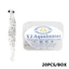 BORAGETE 20 Cái / hộp Đồ Bơi Tôm Dạ Quang, Thiết Kế Dạ Quang Chiều Dài 4cm Mồi Câu Cá Phát Sáng, Hiệu Ứng Phát Sáng Silicon Mềm 0.45g Trọng Lượng Mồi Mềm Mini Câu Cá Nước Ngọt
