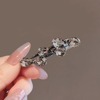 MAUROPOLI Kẹp tóc pha lê nữ phong cách mới, kẹp mỏ vịt đơn giản cho tóc gãy, kẹp tóc trán