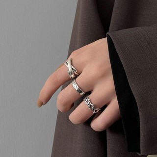 3 Chiếc Vintage Thép Không Gỉ Nhẫn Thời Trang Cá Tính Nhẫn Đơn Giản Xu Hướng Mở Nhẫn Cho Nam Nữ Trang Sức Phụ Kiện