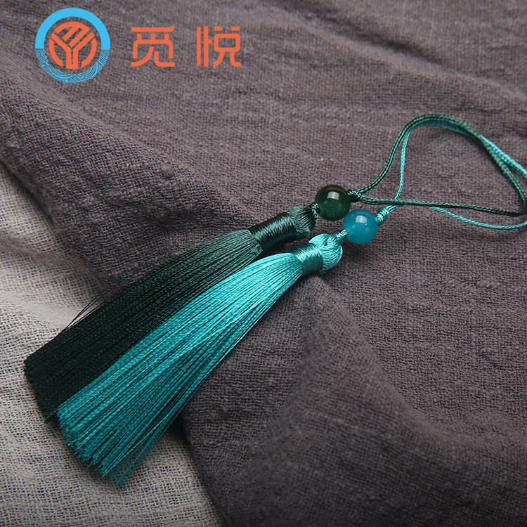 (5 cái)Tua rua cổ trang Trung Hoa 7cm đính cườm. Đạo cụ biểu diễn