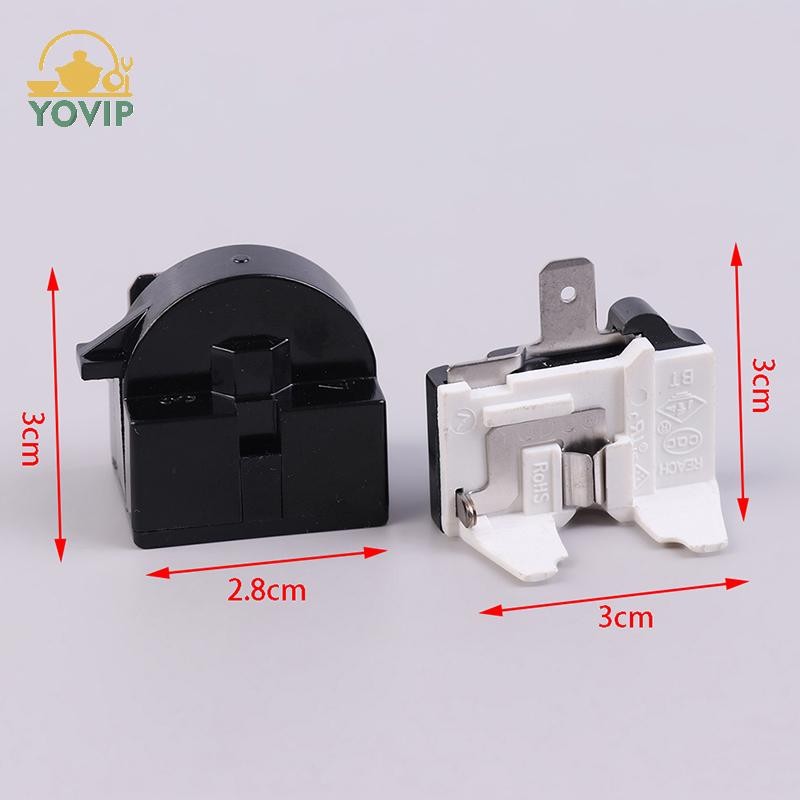 YOVIP 2 Chiếc QP2-4.7 PTC Khởi Động Rơ Le 1 Pin Rơ Le Khởi Động Tủ Lạnh Và 6750C-0005P Tủ Lạnh Quá Tải Bảo Vệ VN