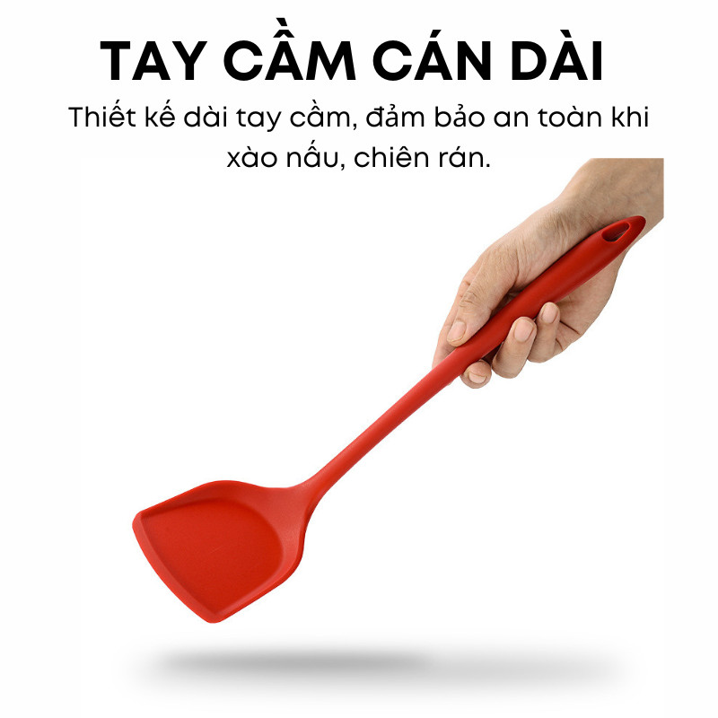 Bộ 05 Dụng Cụ Nhà Bếp KOOBEE: Muôi – Xẻng – Kẹp Gắp – Chổi Quét Dầu –  Chống Dính, Chịu Nhiệt, Không Gây Trầy Chảo | 316