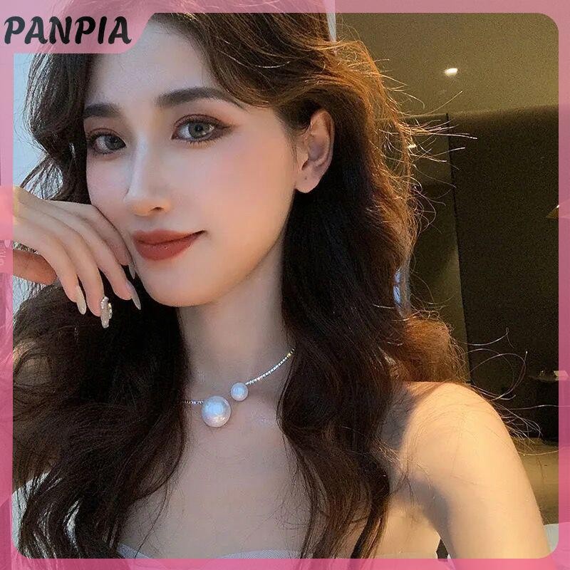 PANPIA-Vòng cổ thời trang giả ngọc trai hình học, mở cổ sang trọng từ thương hiệu PANPIA