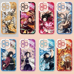 Ốp Lưng Cho OPPO A38 A18 A79 A98 A78 A60 Reno 10 5G 8 10 Pro Plus Realme C75 9 Pro 5G Vỏ Điện Thoại Di Động Anime Demon Slayer Kamado Nezuko Tanjirou Zenitsu Inosuke Kochou Shinobu