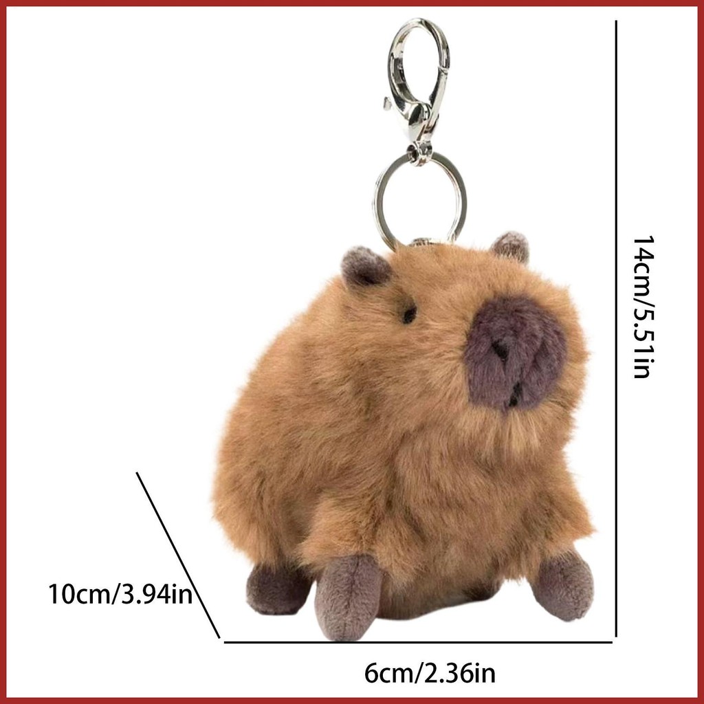 Dành Cho Jellycat Thú Nhồi Bông Móc Khóa Đáng Yêu Capybara Sang Trọng Ba Lô Mặt Dây Chuyền Thú Nhồi Bông Dễ Thương Móc Khóa Cho koapavn