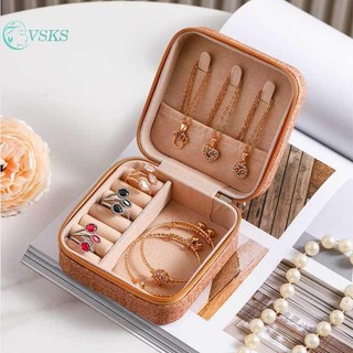 Chenlongshang Trang Sức Người Tổ Chức Trưng Bày Du Lịch Hộp Đựng Trang Sức Di Động Hộp Đựng Trang Sức Du Lịch Bông Tai Vòng Cổ Hộp Bảo Quản EN