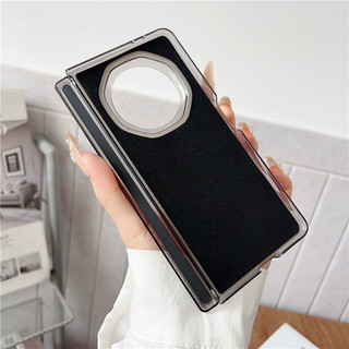 Ốp điện thoại từ tính da hình tròn cao cấp dành cho doanh nhân thời trang cao cấp dành cho Huawei Honor Magic V3 V5 Cover
