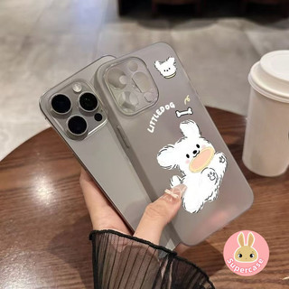 Ốp Điện Thoại Tản Nhiệt Chó Trắng Siêu Mỏng Cho Redmi Note 14 13 Pro Plus 12 Turbo K80 K70 K70E K60 Ultra Pro K50i Turbo 4 3 5G 4G Vỏ Hoạt Hình Ốp Lưng Mềm Mờ Dễ Thương