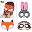 Mặt nạ nỉ động vật ủng hộ bữa tiệc Mặt nạ theo chủ đề Halloween dành cho thanh thiếu niên tiệc sinh nhật
