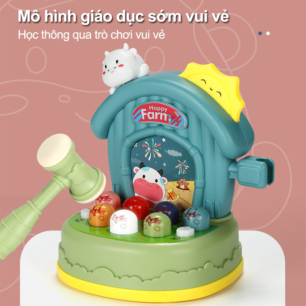 Mini Groundhog Toy  for Boys Girls Toddlers Early Education and Brain Development Enhancing Hand-Eye Coordination