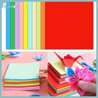 DE 100 Chiếc Giấy Gấp Giấy Hai Mặt Giấy Vuông Giấy Nhiều Màu Sắc