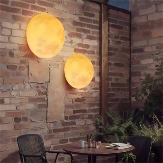 AIMI Nửa Trăng Đèn Tường Nhựa Chụp Đèn Thấm Hút Ánh Sáng Treo Tường Trang Trí Chiếu Sáng Thích Hợp Cho Phòng Ngủ Đầu Giường Phòng Khách Lối Đi
