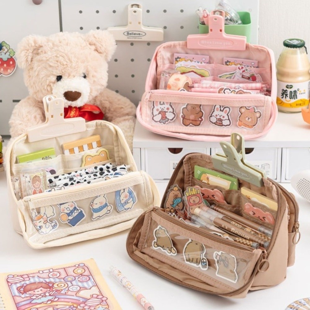 Túi đựng bút AWNGD, Bút chì phân vùng bỏ túi chín lớp, Văn phòng phẩm cao cấp​​ Túi bút chì bền sức chứa lớn đa chức năng​​ Quà tặng học sinh