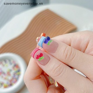 [savemoneyeveryday] 30 Cái Hỗn Hợp Hình Trái Cây Trang Trí Móng Tay Lập Thể Nho Dâu Tây Yêu Thích Phụ Kiện Móng Tay Tranh Móng Tay Salon Móng Tay DIY [vn]