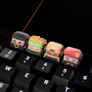 Valente Fearless Contract Twilight Bàn phím cơ Keycap nhựa độc đáo Nút ba chiều độc đáo