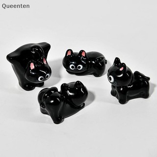 Queenten Mới Bức Tượng Nhỏ Hoạt Hình Micro Phong Cảnh Nhựa Đồ Trang Trí Nhà Cửa Mèo Con Dễ Thương Để Bàn Trang Trí Phòng QT