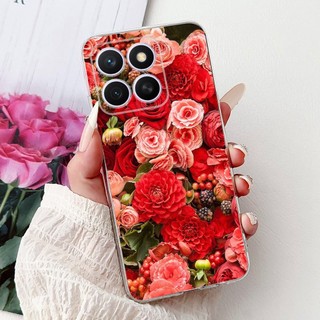 Dành Cho Honor X8c Vỏ ABR-LX1 ABR-LX2 ABR-LX3 Ốp Lưng Mới Phong Cách Bướm Hoa Mềm Mỏng Cho HonorX8c X 8c 2025 Ốp Lưng
