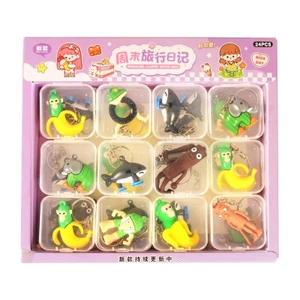 Funny Mountain Ocean View Cartoon Doll 3D Pendant, Ba lô trang trí đồ chơi sinh viên
