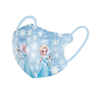 Mặt nạ 3D Frozen Series cho trẻ em 3-12 tuổi, hình hoạt hình, 3 ply, đóng gói riêng, phù hợp đi học trở lại với âm thanh nổi.