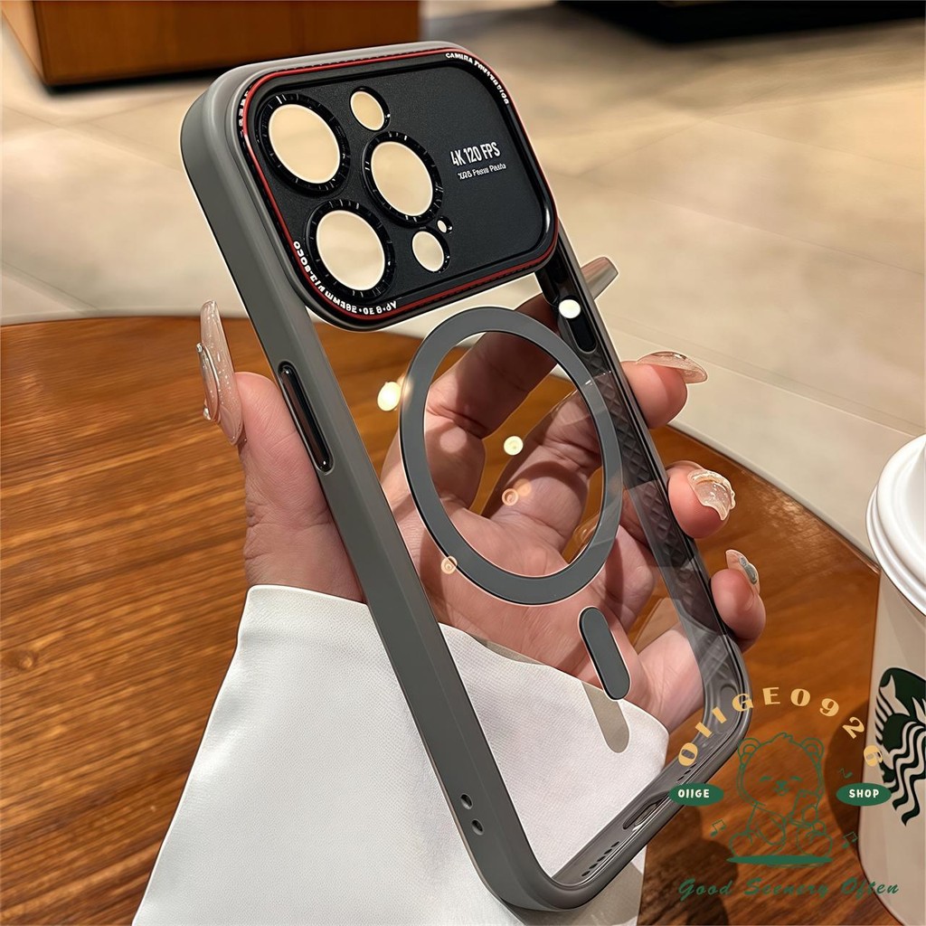 Ốp điện thoại từ tính mờ trong suốt iphone16 Pro Max 15 14 vỏ cho vỏ iPhone vỏ mềm silicon TPU Acrylic chống sốc