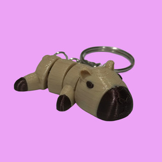 Móc khóa mô hình capybara lắc lư dễ thương