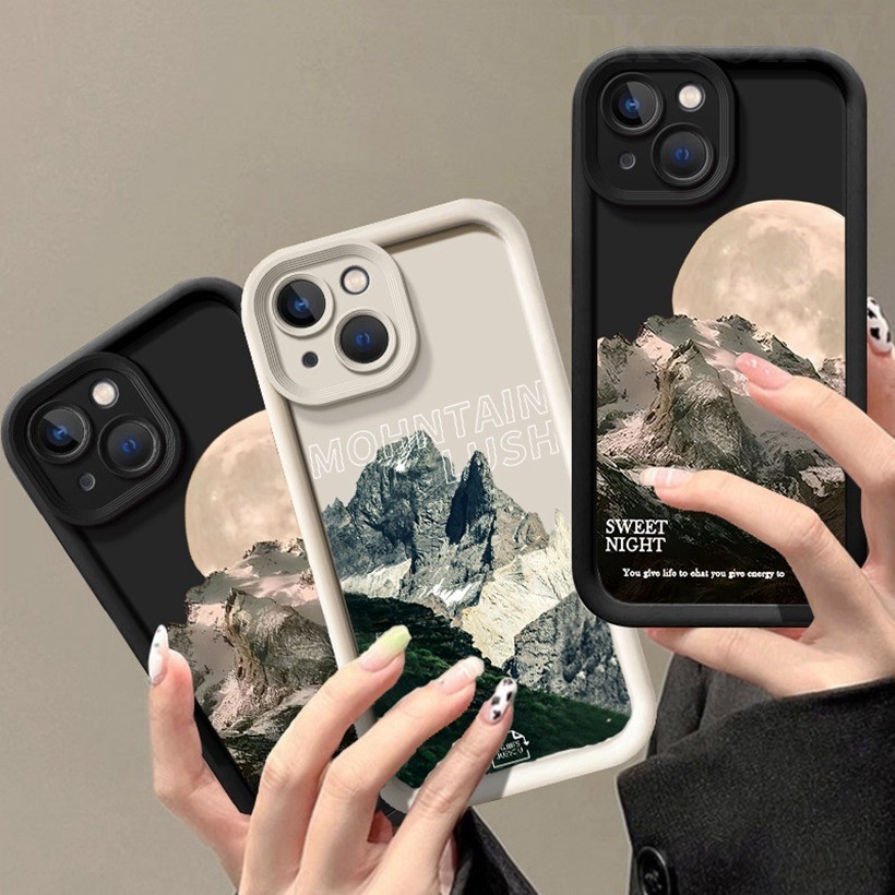 Vỏ Tương Thích Cho Redmi K70 K60 K50 K40 Pro K70E K60 K50 Ultra K40S Họa Tiết Phong Cảnh Tuyết Vỏ Điện Thoại Silicon Mềm Chống Sốc