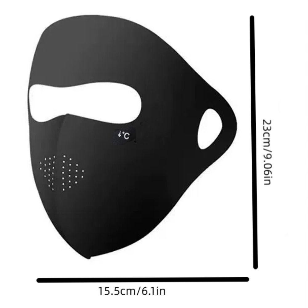 Mặt nạ chống nắng JSJJING UPF50+, làm từ polyester có khả năng co giãn và thoáng khí, thiết kế hình chữ V