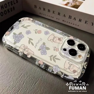 Dành Cho IQOO Neo9 Neo9S Neo8 Pro Neo5 SE Neo7 Neo6 IQOO Z9 Turbo Z9X Z5 Z5X Z3 Z5 Vivo S1 Y7S Y72 5G Y53S Y75S T1X Ốp lưng Phong Cách Hàn Quốc Thỏ Hoa Mềm Có Túi Khí