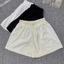 Quần short nữ cạp chun kiểu dáng basic vải mát có túi hai bên, Quần Short Mặc Nhà Ống Rộng Thoáng Mát
