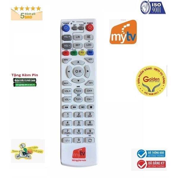 tay điều khiển remote từ xa Mytv 2-kèm pin-tay đầu bấm Mytv 2