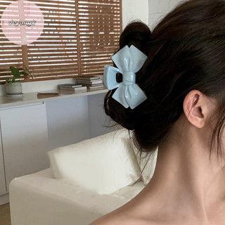 Deyangk Sweet Cream Blue Bow Ngôi Sao Năm Cánh Hình Học Vuốt Tóc Cho Nữ Thanh Lịch Nơ Cua Barrettes Phụ Kiện Tóc VN