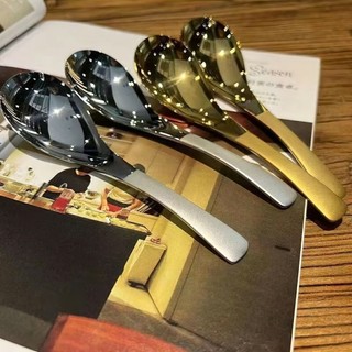 Muỗng Ăn Súp / Uống Nước Bằng Thép Không Gỉ Với Tay Cầm Dài Tiện Dụng 15cm SUNND