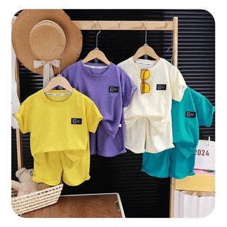 Minions Quần Short Tay Ngắn Hoạt Hình In Hình Thoải Mái Waffle Vải Mỏng Bé Trai Và Bé Gái Mặc Mặc Ở Nhà Bộ Pyjama