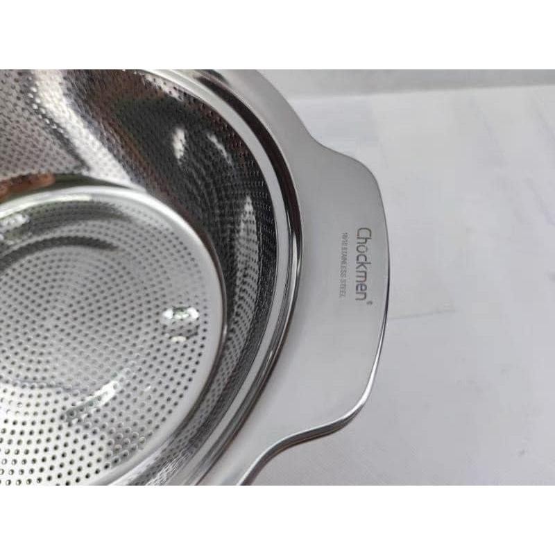 Bộ Thau Rổ Inox Chockmen 27cm CKM35 31cm CKM58