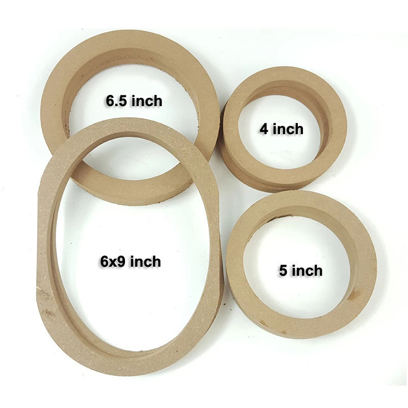 1 Cái 4 "/ 5" / 6.5 "/ 6" X9 "Inch Loa Ô Tô Adapter Chân Đế Vòng Gắn Miếng Đệm Adapter Tấm Loa Trầm Máy Giặt Gioăng