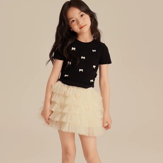 A81-[tomnaukids] Áo thun cộc tay đính nơ cho bé gái size từ 8-30Kg