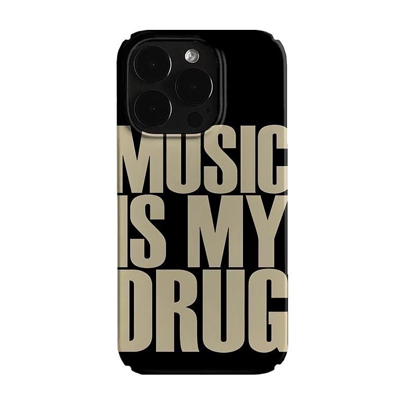 Ốp điện thoại I Love Music QYJS dùng cho IPhone 11 12 PRO 13 14 15 ProMax 7 8 plus X XR XSMAX SE 15 14 PLUS Mẫu Nổ Mẫu Mới bao toàn bộ vỏ cứng nghệ thuật s cao cấp chống rơi Vỏ bảo vệ V2D3