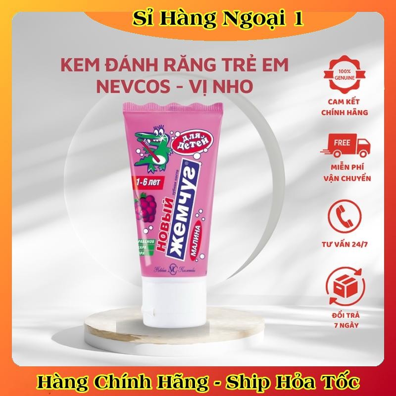 [DATE MỚI] Kem đánh răng trẻ em Nga New Pearl/Nevcos tuýp 50ml