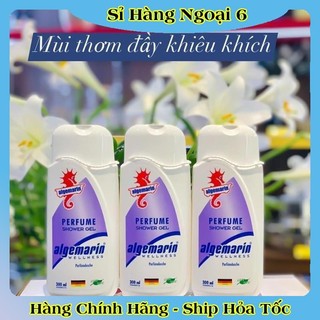 Sữa tắm cá ngựa hương nước hoa ALGEMARIN Exclusive Perfume Shower Gel chai nhọn/vuông 300/600ml của Đức