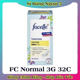 [CÓ CHE TÊN] Băng vệ sinh Tampon Facelle đầy đủ size chuẩn Đức - Date mới Đủ Bill