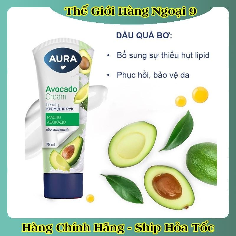 [DATE MỚI] Kem dưỡng tay Aura 75ml dưỡng ẩm và chống lão hóa của Nga