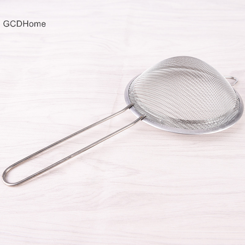 Gcdhome Nhà Bếp Dây Thép Không Gỉ Lưới Mịn Lọc Dầu Sàng Sifter Thép Không Gỉ Nhà Bếp Sàng HOT