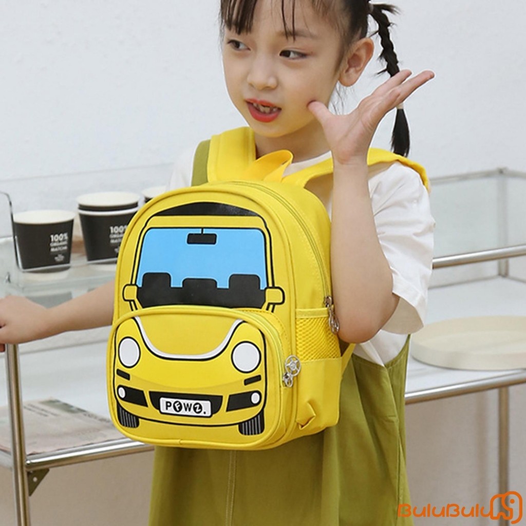 Ba lô ô tô trẻ em Túi mầm non thời trang Túi sách nhẹ cho bé trai bé gái 3-6 tuổi