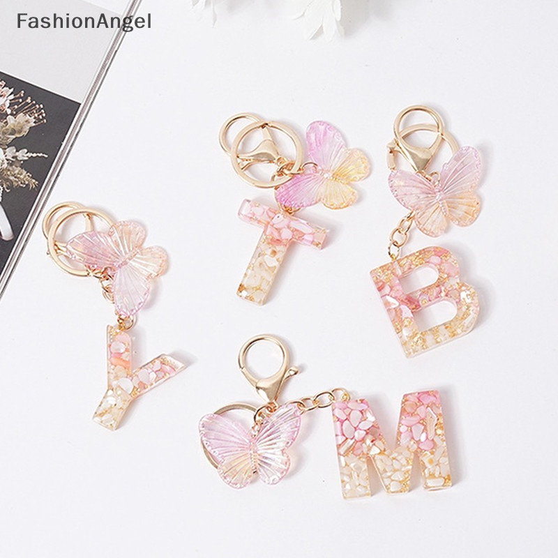 Móc khóa nhựa FashionAngel Pink Dream 26 chữ A đến Z